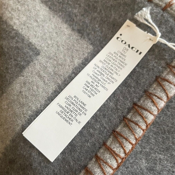 Coach | Accents | Authentic Coach Woolblend Throw Blanket In Classic ...